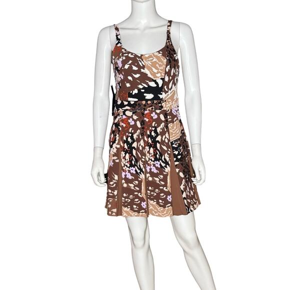 RACHEL Rachel Roy Women's Printed Mini Fit & Flare Dress Floral Camo Sz S NWT - Picture 2 of 9